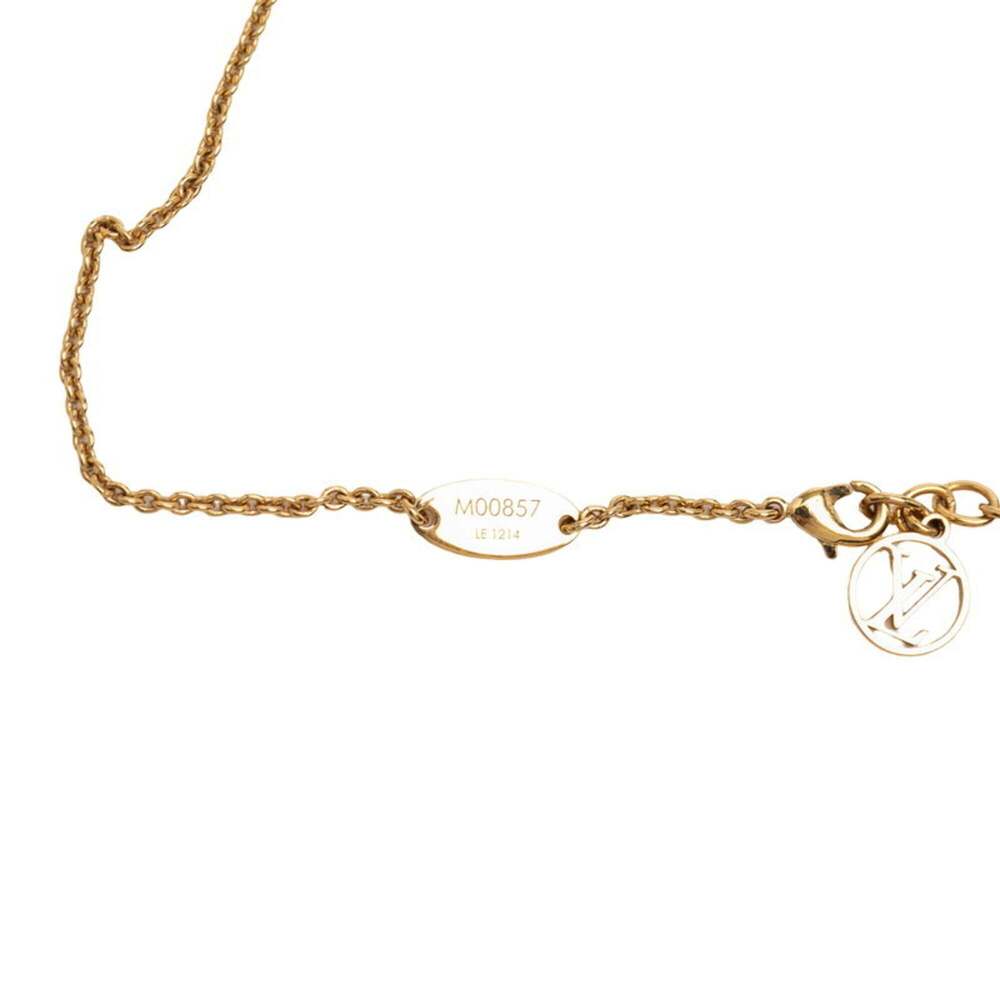 LOUIS VUITTON Gold Necklace - Picture 6 of 7